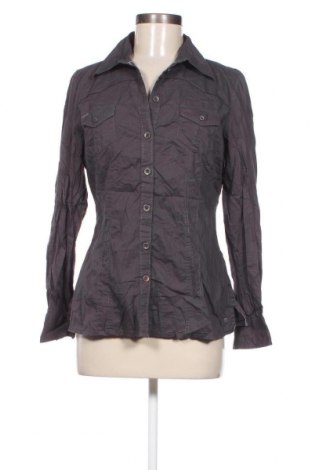 Γυναικείο πουκάμισο Q/S by S.Oliver, Μέγεθος M, Χρώμα Γκρί, Τιμή 11,57 €