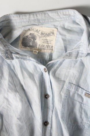 Γυναικείο πουκάμισο S.Oliver, Μέγεθος M, Χρώμα Μπλέ, Τιμή 10,52 €