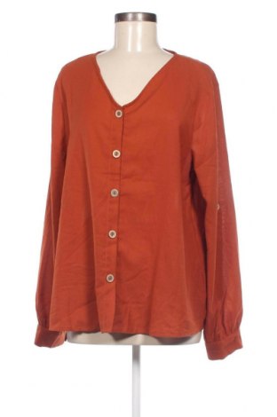 Дамска риза SHEIN, Размер XL, Цвят Кафяв, Цена 11,25 лв.