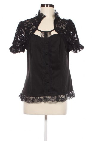 Γυναικείο πουκάμισο Scarlet Darkness, Μέγεθος XL, Χρώμα Μαύρο, Τιμή 26,20 €