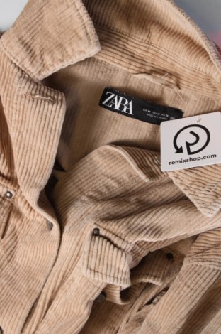 Дамска риза Zara, Размер M, Цвят Бежов, Цена 10,80 лв.