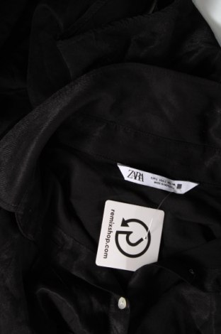 Дамска риза Zara, Размер L, Цвят Черен, Цена 13,50 лв.