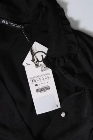 Γυναικείο πουκάμισο Zara, Μέγεθος XS, Χρώμα Μαύρο, Τιμή 18,07 €