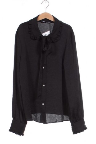 Γυναικείο πουκάμισο Zara, Μέγεθος XS, Χρώμα Μαύρο, Τιμή 23,15 €