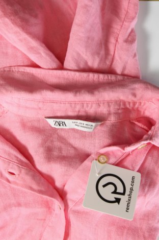 Дамска риза Zara, Размер S, Цвят Розов, Цена 27,02 лв.