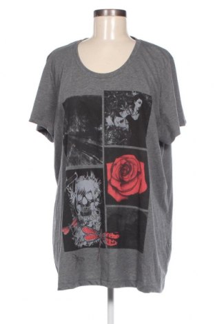 Γυναικείο t-shirt, Μέγεθος 3XL, Χρώμα Γκρί, Τιμή 8,04 €