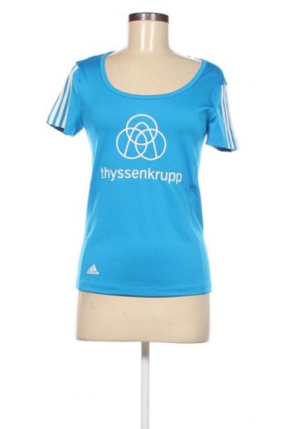 Damen T-Shirt Adidas, Größe S, Farbe Blau, Preis € 9,40