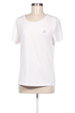 Γυναικείο t-shirt Adidas, Μέγεθος L, Χρώμα Λευκό, Τιμή 16,70 €