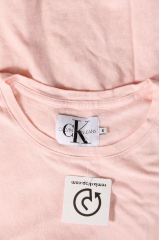 Γυναικείο t-shirt Calvin Klein, Μέγεθος S, Χρώμα Ρόζ , Τιμή 17,38 €