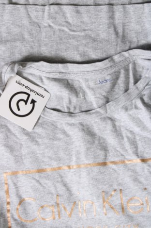 Damen T-Shirt Calvin Klein, Größe L, Farbe Grau, Preis € 21,29