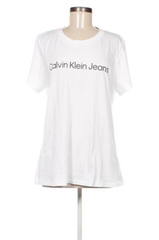 Tricou de femei Calvin Klein Jeans, Mărime XXL, Culoare Alb, Preț 253,29 Lei