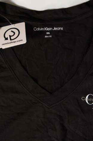 Γυναικείο t-shirt Calvin Klein Jeans, Μέγεθος XXL, Χρώμα Μαύρο, Τιμή 37,71 €