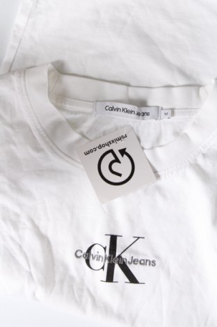 Γυναικείο t-shirt Calvin Klein Jeans, Μέγεθος M, Χρώμα Λευκό, Τιμή 39,69 €