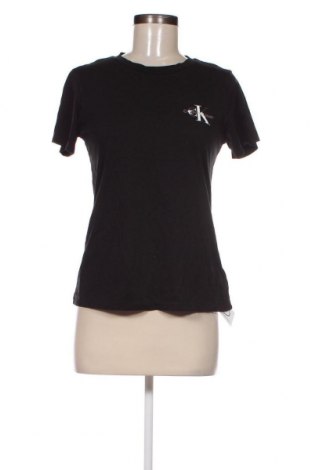 Damen T-Shirt Calvin Klein Jeans, Größe M, Farbe Schwarz, Preis 37,71 €