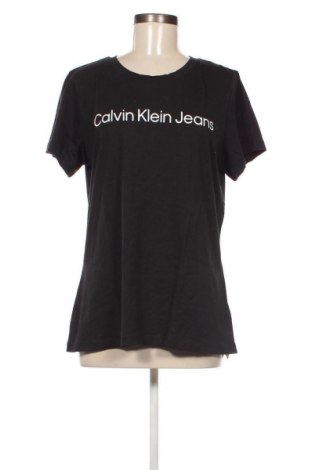 Damen T-Shirt Calvin Klein Jeans, Größe XXL, Farbe Schwarz, Preis 39,69 €