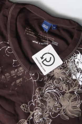 Damen T-Shirt Cecil, Größe M, Farbe Braun, Preis 7,79 €