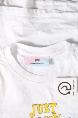 Γυναικείο t-shirt Chiara Ferragni, Μέγεθος M, Χρώμα Λευκό, Τιμή 17,36 €