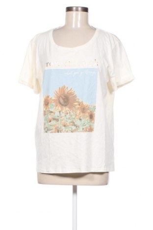 Γυναικείο t-shirt Cream, Μέγεθος XL, Χρώμα Εκρού, Τιμή 31,96 €