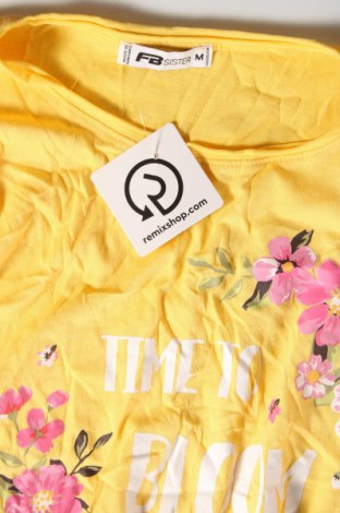 Γυναικείο t-shirt Fb Sister, Μέγεθος M, Χρώμα Κίτρινο, Τιμή 8,04 €