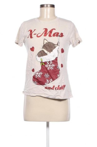Γυναικείο t-shirt Fb Sister, Μέγεθος M, Χρώμα  Μπέζ, Τιμή 5,63 €
