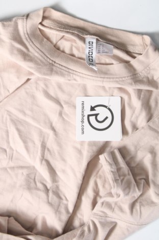 Damen T-Shirt H&M Divided, Größe S, Farbe Beige, Preis 9,05 €