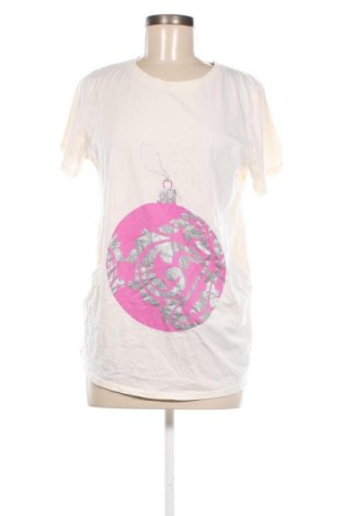 Damen T-Shirt H&M Mama, Größe L, Farbe Ecru, Preis 9,05 €