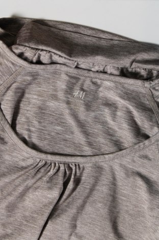 Γυναικείο t-shirt H&M Sport, Μέγεθος S, Χρώμα Γκρί, Τιμή 4,42 €