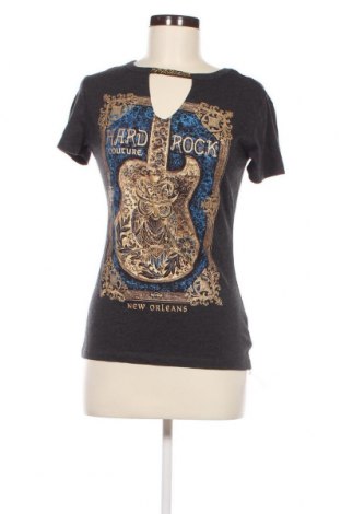 Damen T-Shirt Hard Rock, Größe XS, Farbe Grau, Preis 9,05 €