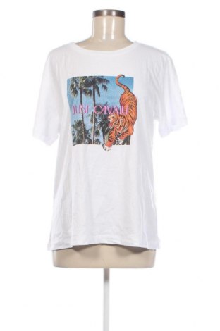 Γυναικείο t-shirt Just Cavalli, Μέγεθος XL, Χρώμα Λευκό, Τιμή 94,27 €