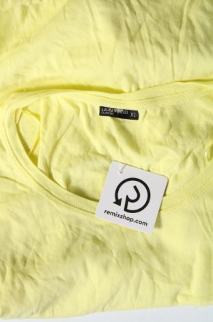 Damski T-shirt Laura Torelli, Rozmiar XL, Kolor Żółty, Cena 39,50 zł