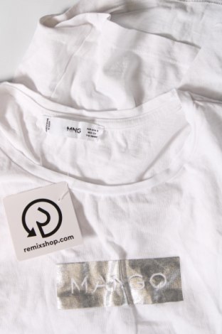 Γυναικείο t-shirt Mango, Μέγεθος S, Χρώμα Λευκό, Τιμή 8,00 €
