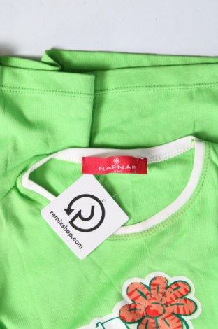 Дамска тениска Naf Naf, Размер M, Цвят Зелен, Цена 9,60 лв.
