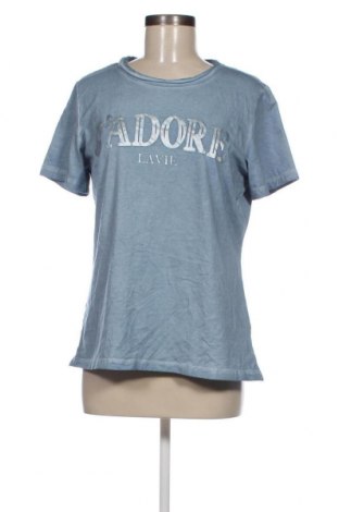 Γυναικείο t-shirt Nkd, Μέγεθος L, Χρώμα Μπλέ, Τιμή 8,04 €