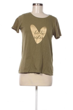 Γυναικείο t-shirt Numph, Μέγεθος S, Χρώμα Πράσινο, Τιμή 8,28 €