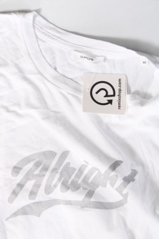 Γυναικείο t-shirt Opus, Μέγεθος M, Χρώμα Λευκό, Τιμή 15,03 €