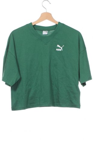 Γυναικείο t-shirt PUMA, Μέγεθος XS, Χρώμα Πράσινο, Τιμή 12,45 €