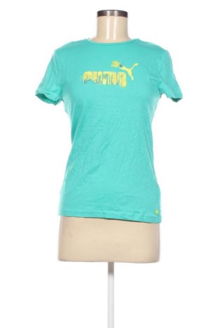 Γυναικείο t-shirt PUMA, Μέγεθος M, Χρώμα Πράσινο, Τιμή 15,87 €
