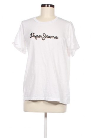 Γυναικείο t-shirt Pepe Jeans, Μέγεθος L, Χρώμα Λευκό, Τιμή 28,76 €