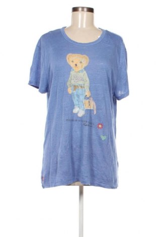Γυναικείο t-shirt Polo By Ralph Lauren, Μέγεθος L, Χρώμα Μπλέ, Τιμή 75,26 €