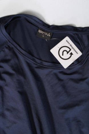Γυναικείο t-shirt Sports, Μέγεθος L, Χρώμα Μπλέ, Τιμή 7,64 €
