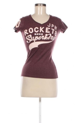 Γυναικείο t-shirt Superdry, Μέγεθος XS, Χρώμα Βιολετί, Τιμή 5,57 €