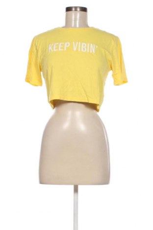 Дамска тениска Tally Weijl, Размер S, Цвят Жълт, Цена 7,80 лв.