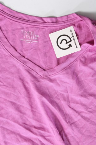 Damen T-Shirt Time and tru, Größe XXL, Farbe Lila, Preis 9,05 €