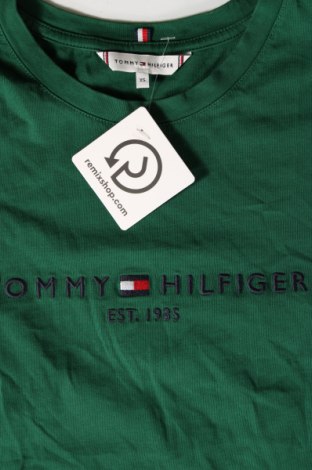 Damski T-shirt Tommy Hilfiger, Rozmiar XS, Kolor Zielony, Cena 205,24 zł