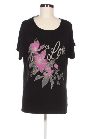 Γυναικείο t-shirt Zeva, Μέγεθος L, Χρώμα Μαύρο, Τιμή 21,16 €