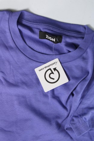 Γυναικείο t-shirt Zign, Μέγεθος XS, Χρώμα Μπλέ, Τιμή 4,95 €
