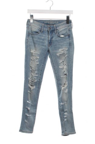 Damskie jeansy American Eagle, Rozmiar XS, Kolor Niebieski, Cena 17,99 zł