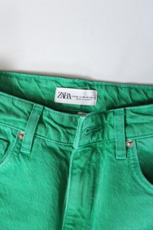 Dámske džínsy  Zara, Veľkosť S, Farba Zelená, Cena  14,00 €