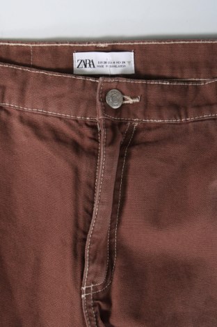 Дамски дънки Zara, Размер S, Цвят Кафяв, Цена 15,60 лв.