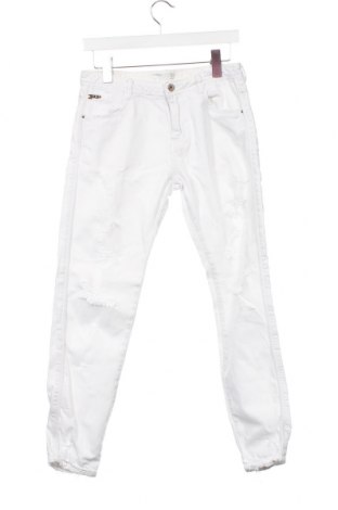 Damskie jeansy Zara Trafaluc, Rozmiar XS, Kolor Biały, Cena 75,98 zł